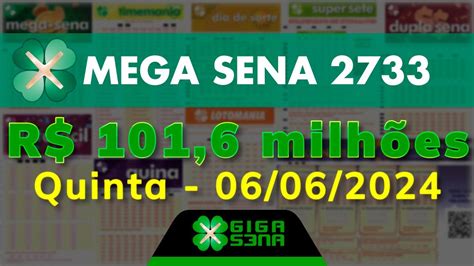 Resultado da Mega Sena 2733: quinta.
